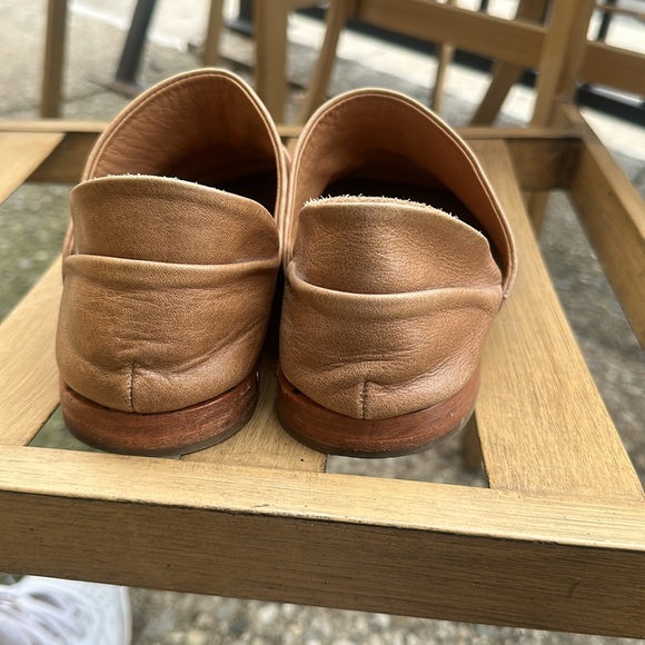 Beek Puffin by Two Birds UNISEX Tan Leather Slip-On Booties Shoes - Picture 6 of 13